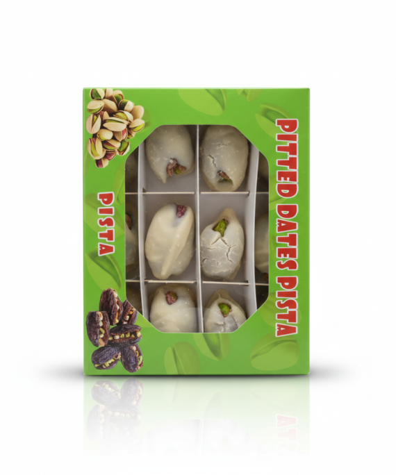 BHB Dates – Premium Pitted Dates with Pista | Soft, Sweet & Nutty Delight